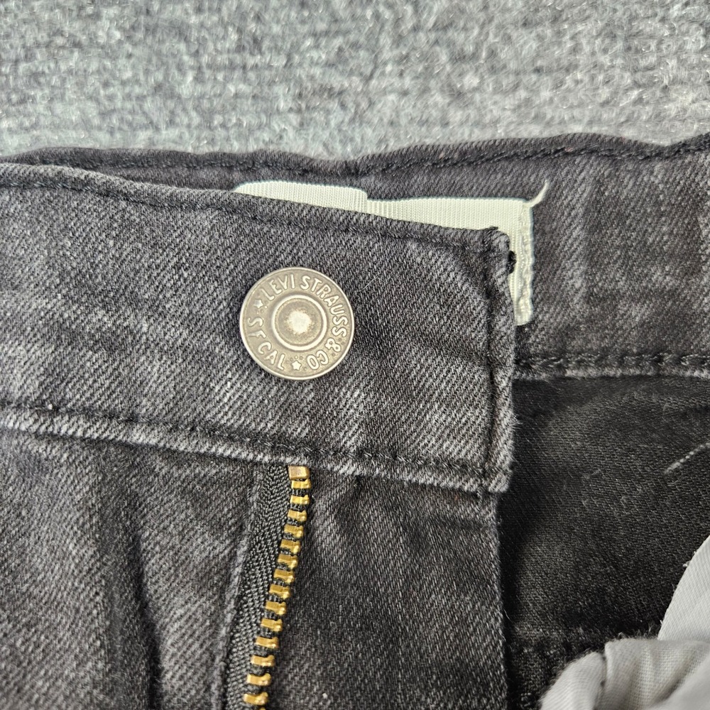Levis 512 Slim Taper Boys Jeans Black Washed Size 10 Reg 25x25 Adjustable Waist - Picture 6 of 12